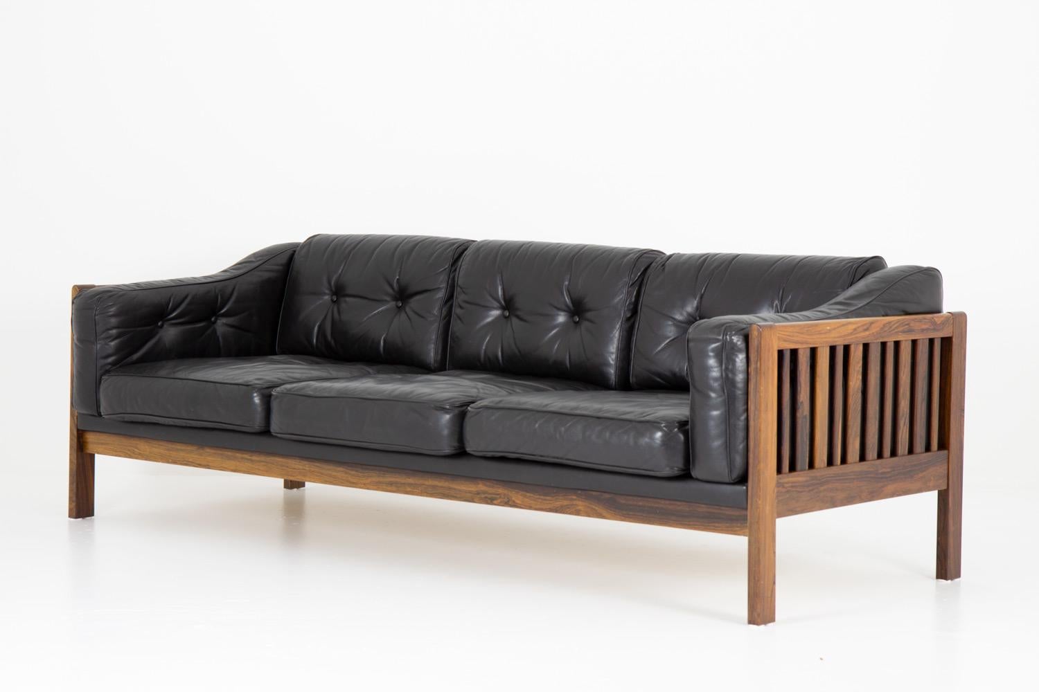 Scandinavian Modern Scandinavian Midcentury Rosewood Sofa 