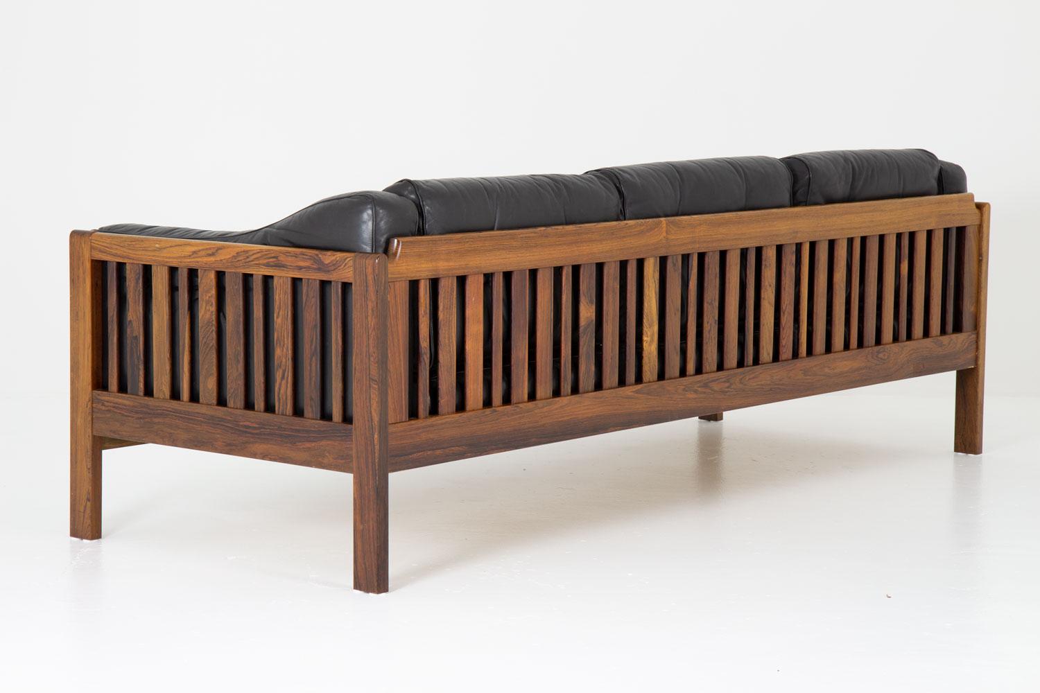 Scandinavian Midcentury Rosewood Sofa 