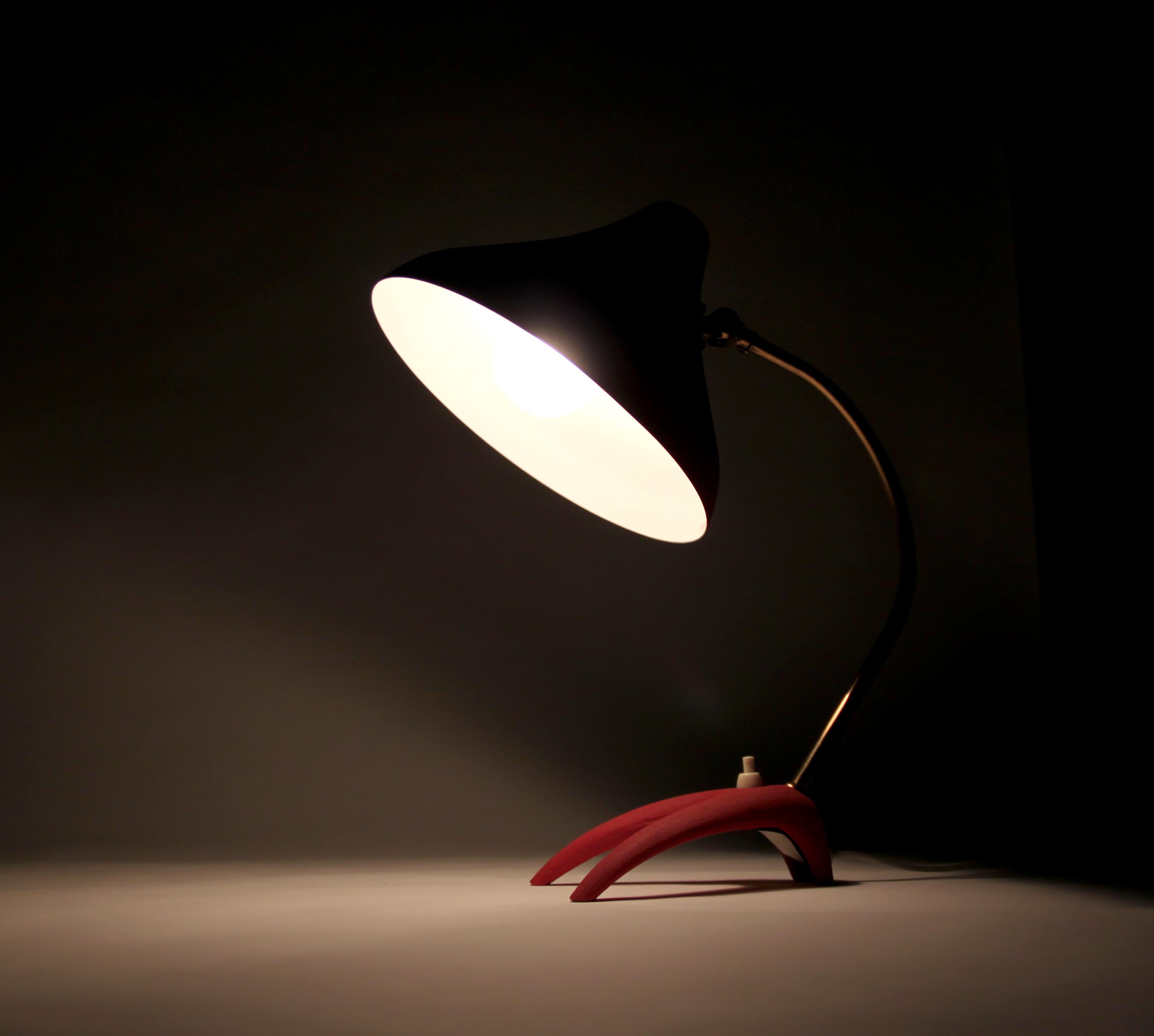 Scandinavian Midcentury Table Lamp by EWA, Sweden, 1960s 1