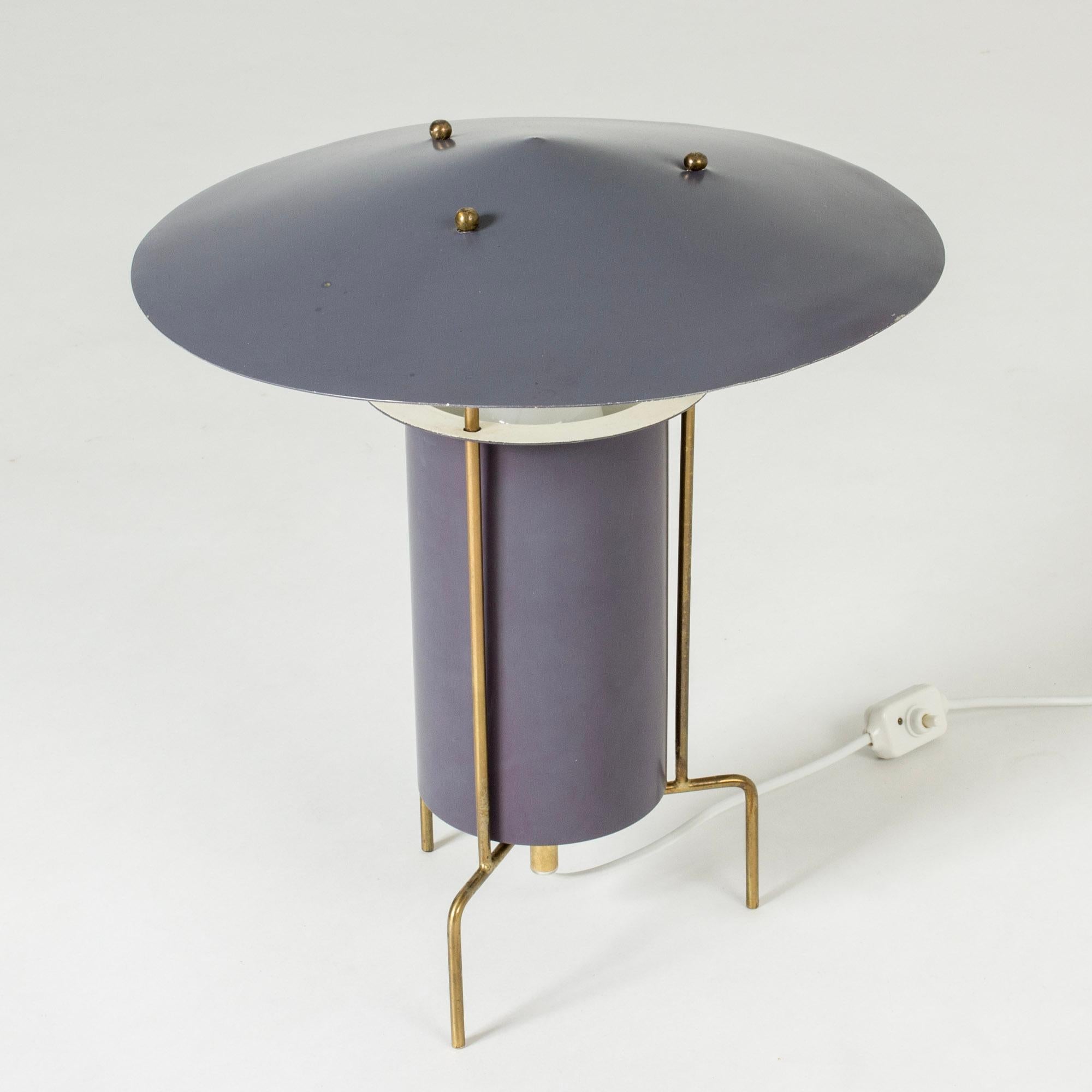 Swedish Scandinavian Midcentury Table Lamp by Hans-Agne Jakobsson, Sweden, 1950s For Sale