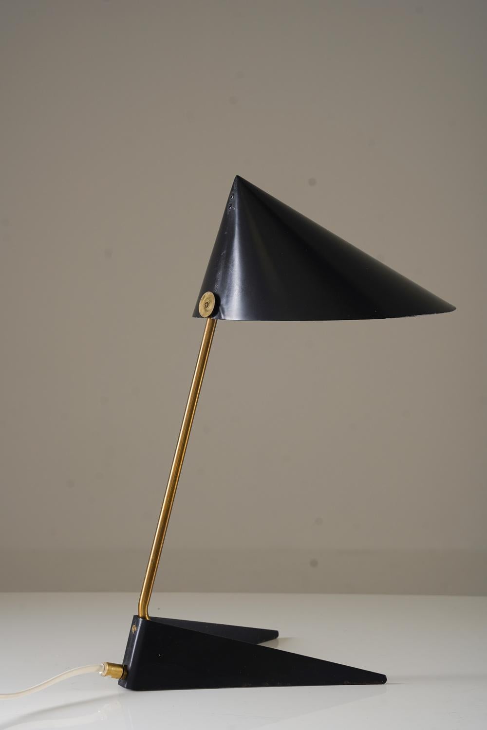 Swedish Scandinavian Midcentury Table Lamp by Svend Aage Holm Sørensen For Sale