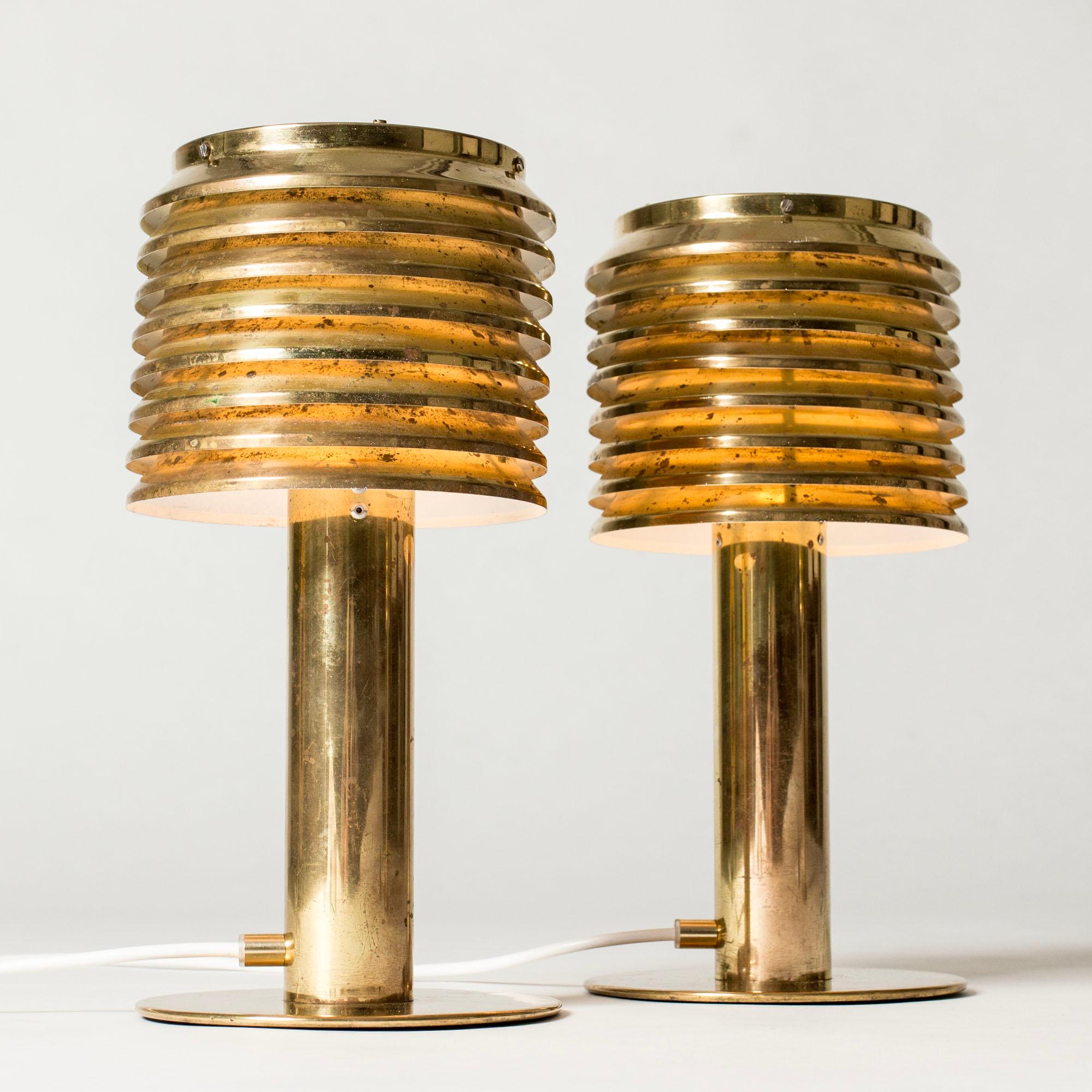 Lámparas de mesa escandinavas de mediados de siglo de Hans-Agne Jakobsson, Suecia, años 60 Escandinavo moderno en venta