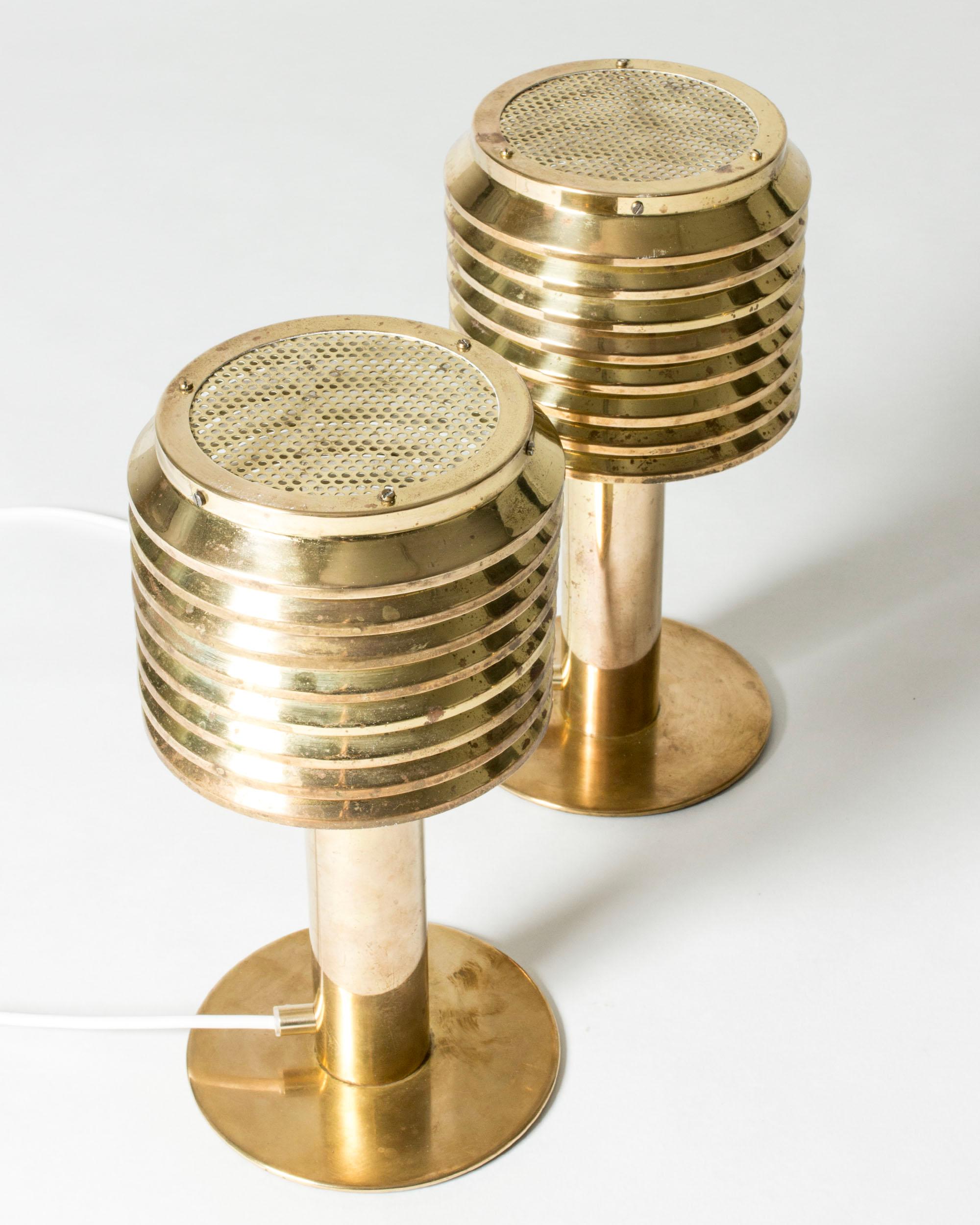Lámparas de mesa escandinavas de mediados de siglo de Hans-Agne Jakobsson, Suecia, años 60 Sueco en venta