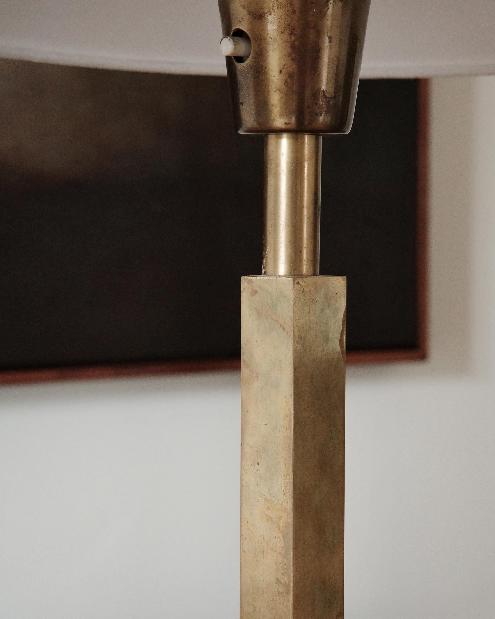 Swedish Scandinavian Midcentury Table Lamps in Brass