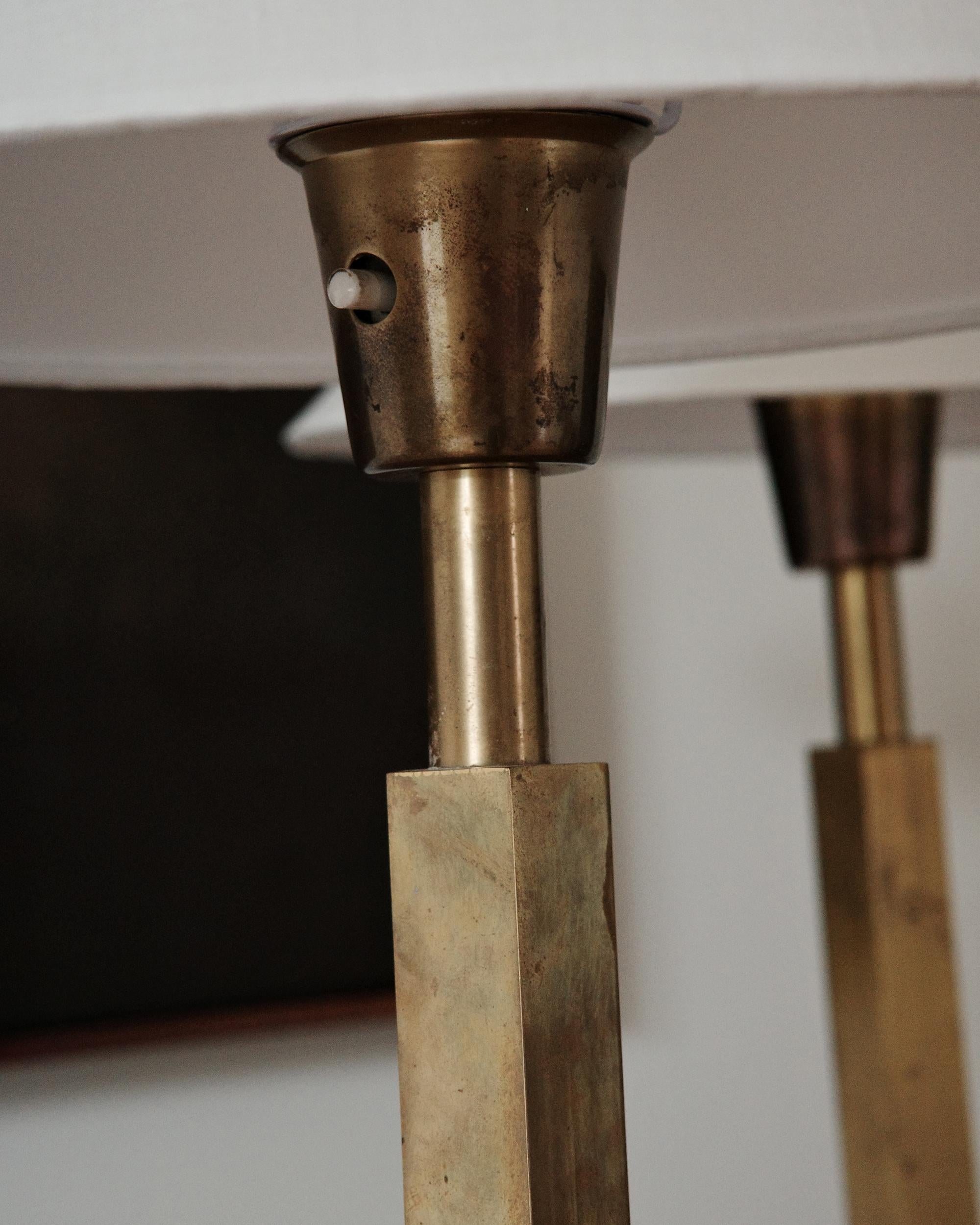 Scandinavian Midcentury Table Lamps in Brass 1