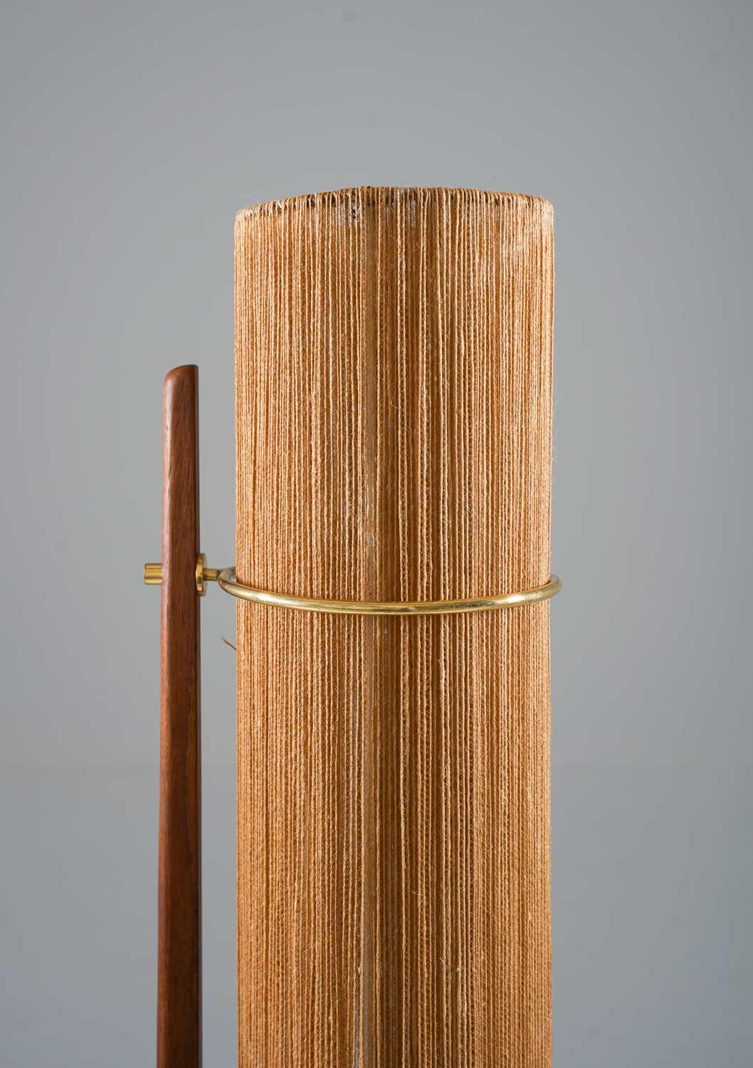 Scandinavian Modern Scandinavian Teak and Brass Floor Lamp by Ib Fabiansen for Fog & Mørup
