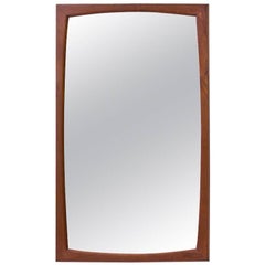 Scandinavian Midcentury Teak Wall Mirror by Kai Kristiansen, Denmark