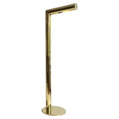 Scandinavian Minimalist Brass Floor Lamp by Jonas Hilde