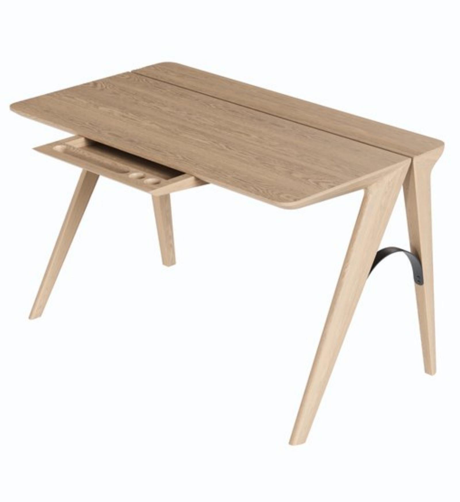 Scandinavian Modern Scandinavian Minimalist Style Wood Desk For Sale