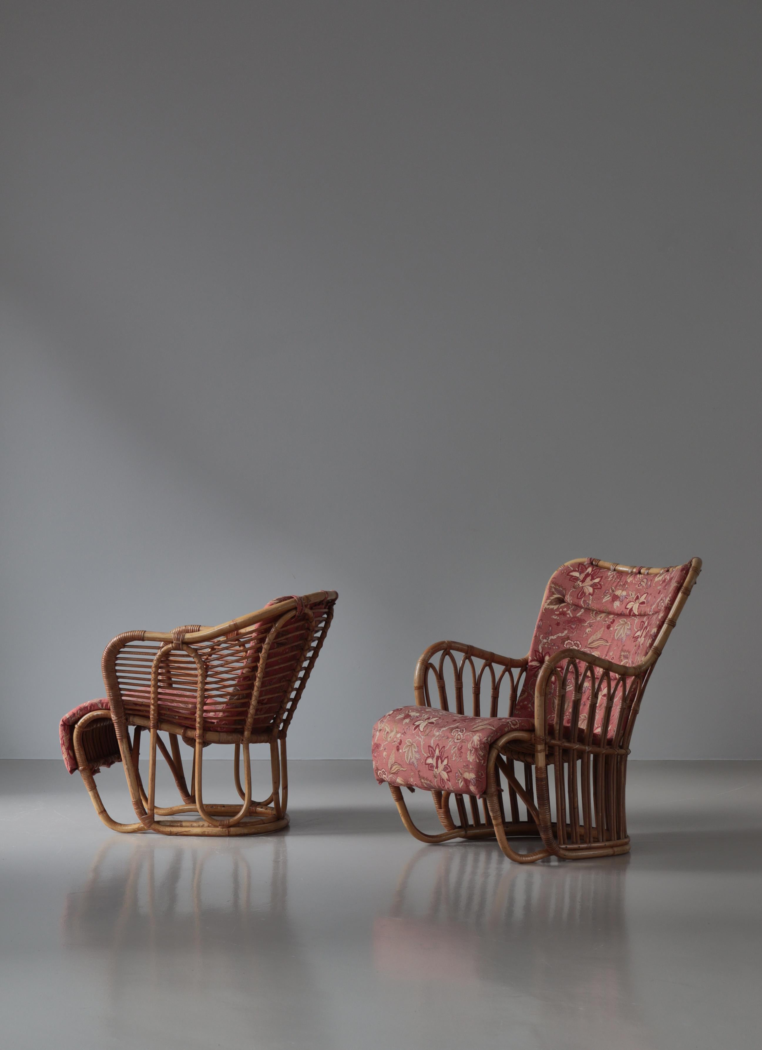 Danese Sedie da salotto in rattan The Modern Scandinavian 1940s by Tove Kindt-Larsen at Wengler in vendita