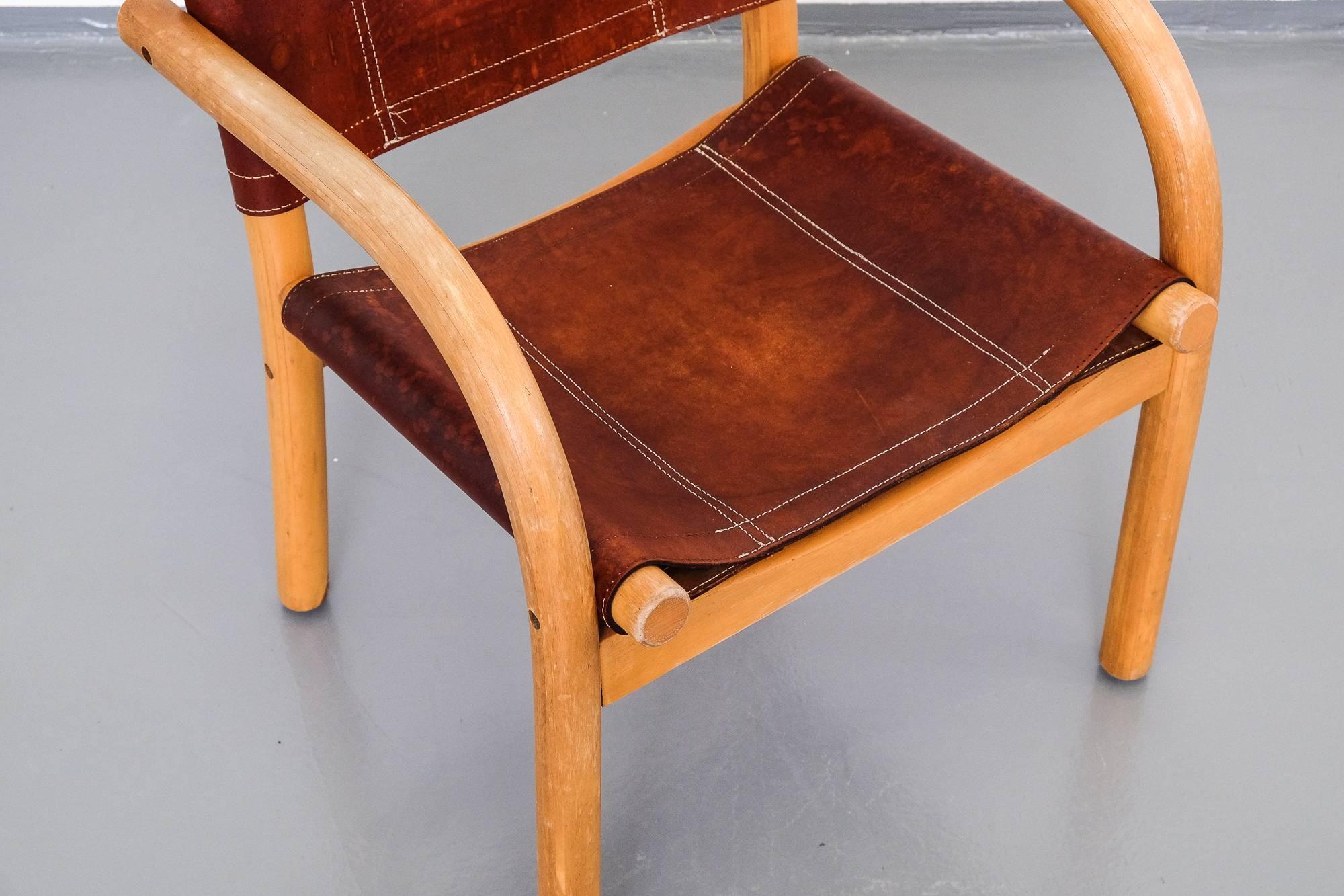 Scandinavian Modern 1970s Safari Chair 411 by Ben af Schultén for Artek 6
