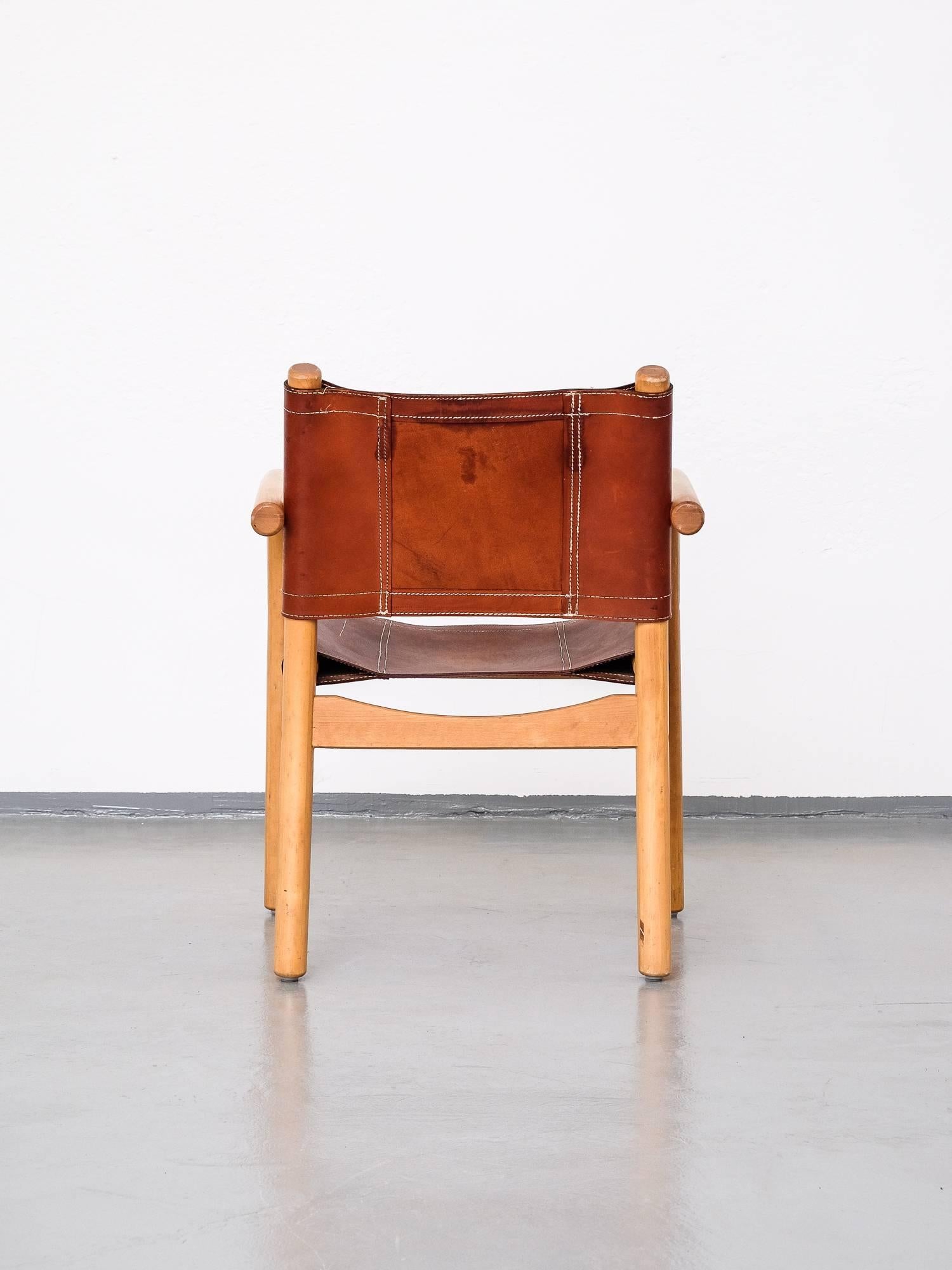 Late 20th Century Scandinavian Modern 1970s Safari Chair 411 by Ben af Schultén for Artek