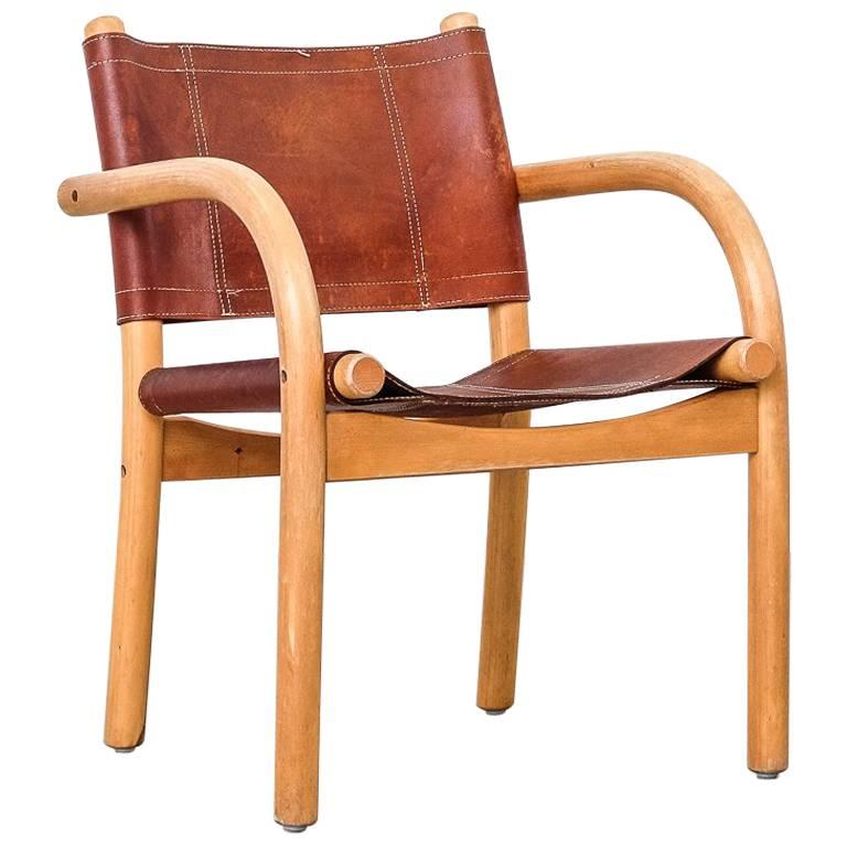 Scandinavian Modern 1970s Safari Chair 411 by Ben af Schultén for Artek