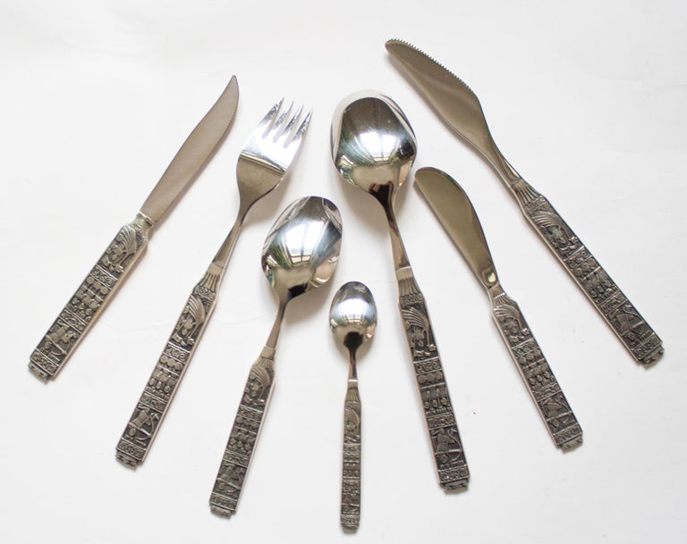 Scandinavian Modern 97/p, Stainless Steel and Norwegian Pewter Konge