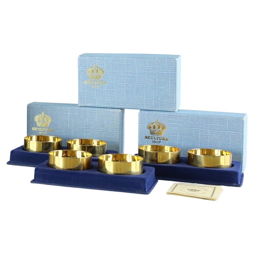 The Modern Scandinavian Forsell Set di 2 tazze placcate in oro 24k, anni '60