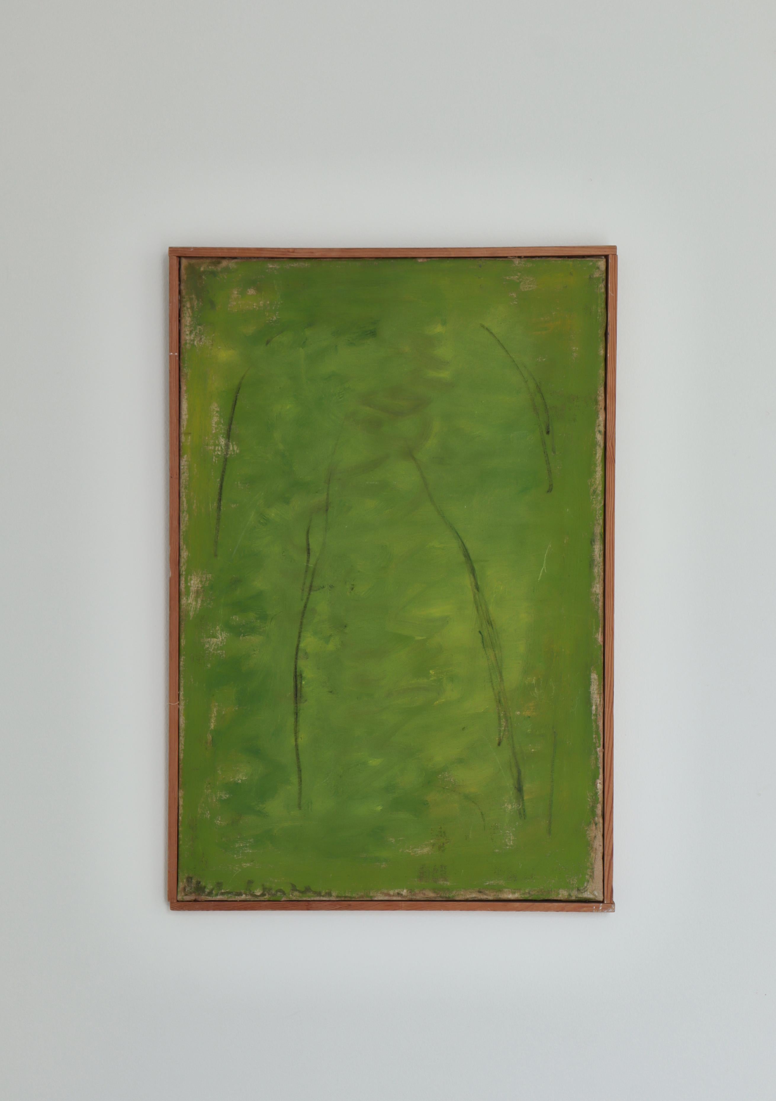 Danois The Modern Scandinavian Abstract Oil Painting on Canvas by Ebba Carstensen, 1966 en vente