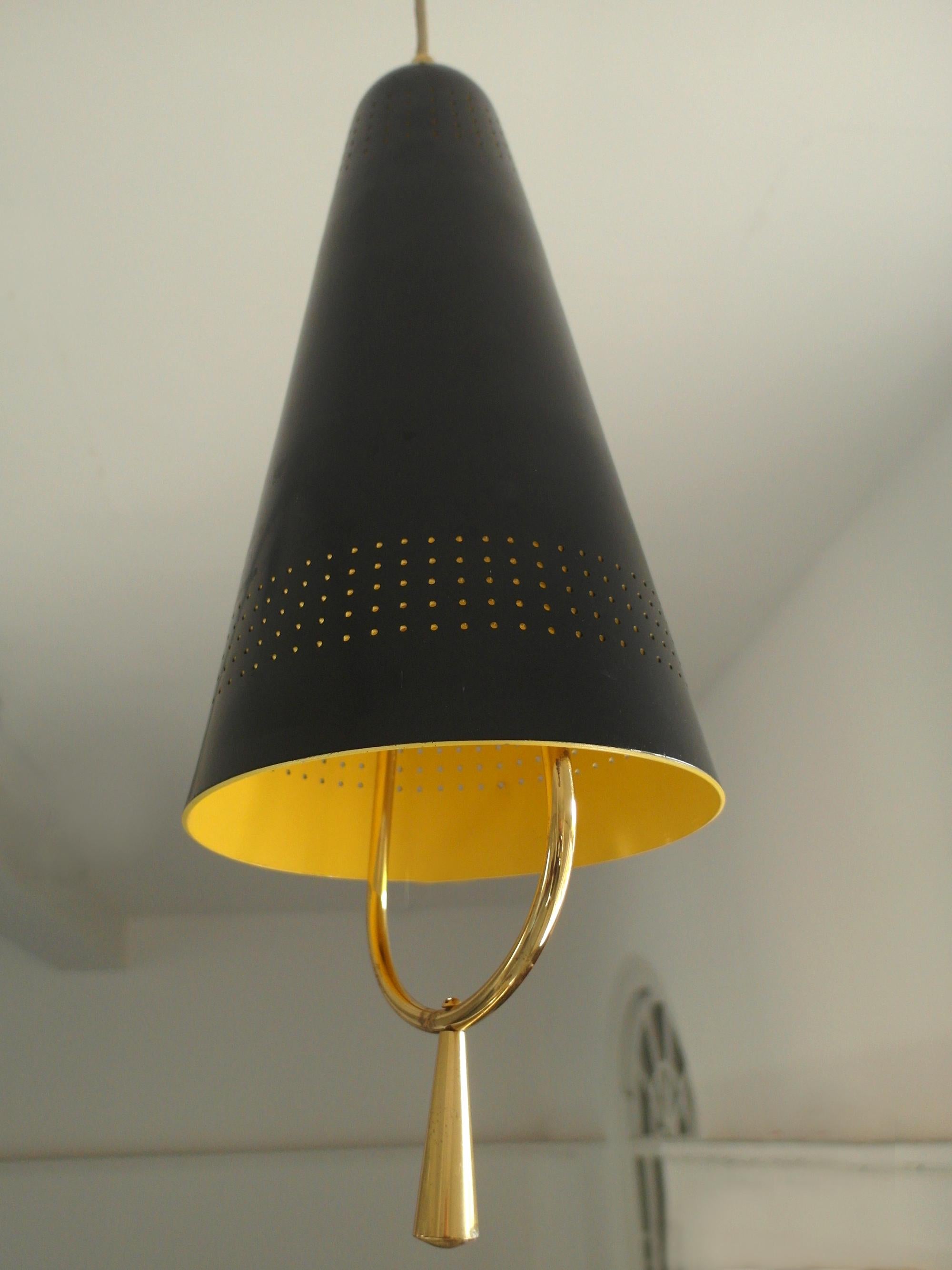 Scandinavian Modern Adjustable Pendel Pendant Light, Finland, 1950s For Sale 6