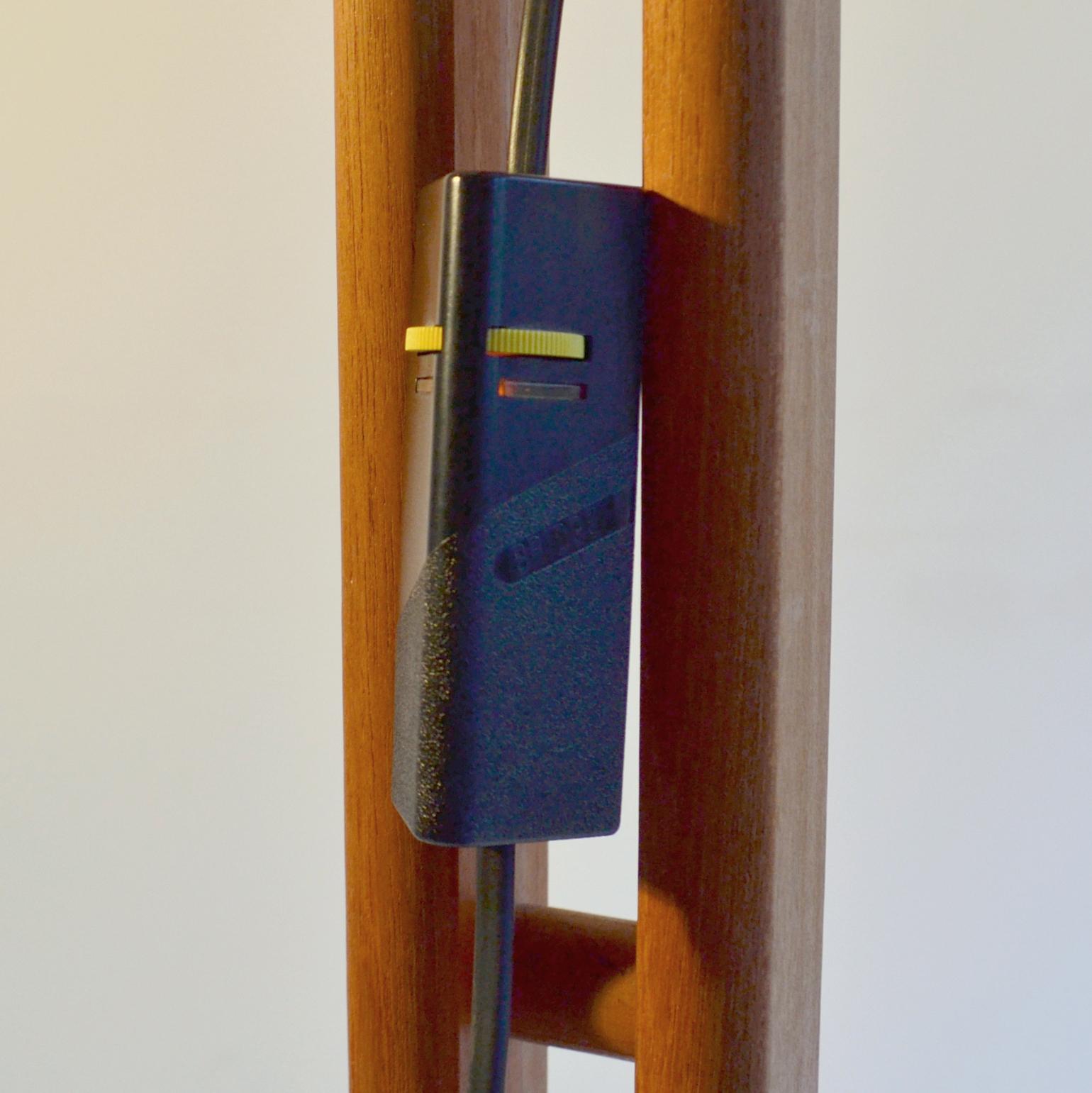 Scandinavian Modern Adjustable Teak Danish Floor Lamp 6