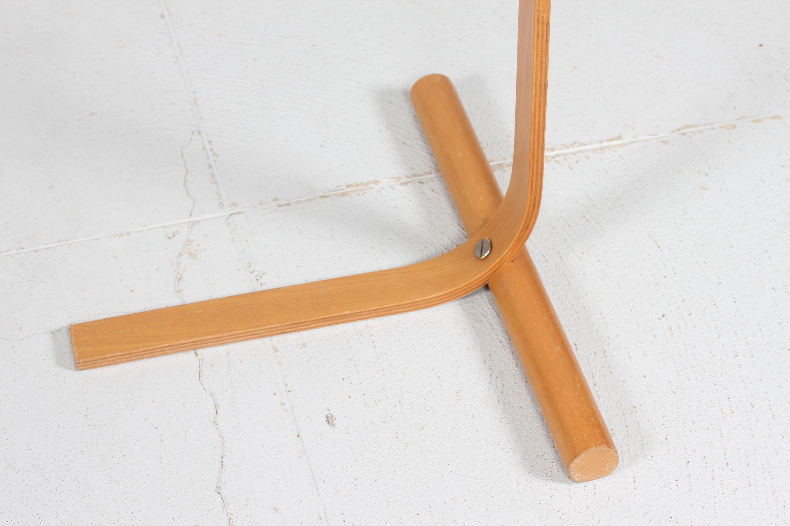 Swedish Scandinavian Modern Aneta Floor Lamp by Jan Wickelgren Beech Wood, Sweden 1970s