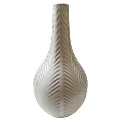 Used Scandinavian Modern Anna-Lisa Thomson Stoneware Vase, Off-White Glazed, Sweden