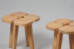 Tabourets scandinaves modernes Apila, Rauni Peippo, Stockmann, milieu du 20e siècle