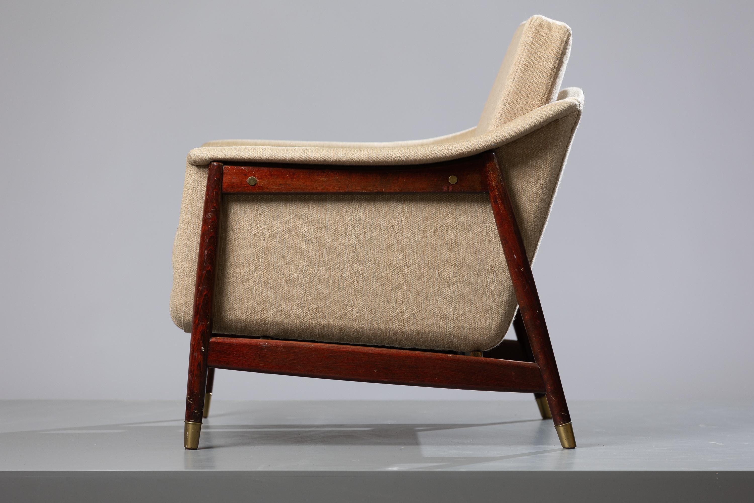Scandinavian Modern Armchair by Folke Ohlsson made for Ljung Industrier 1954 In Good Condition For Sale In Skå, SE