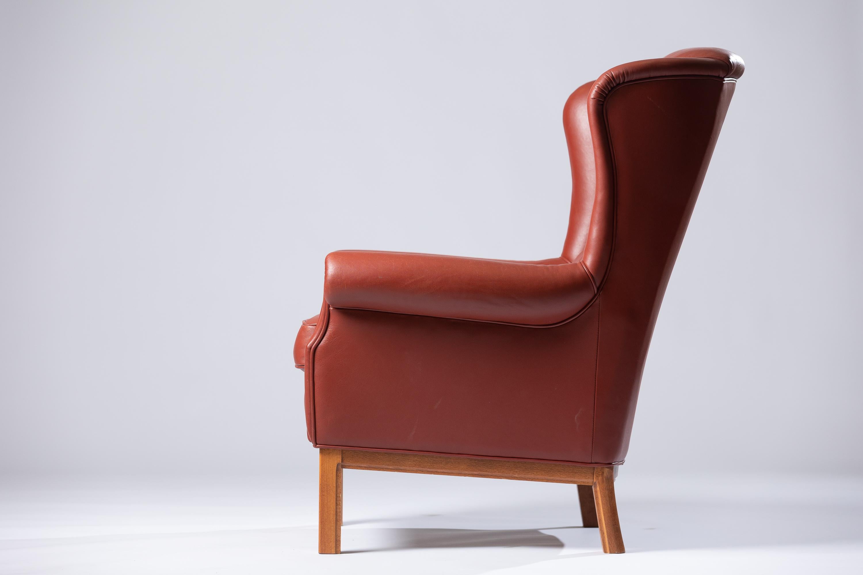 Scandinavian Modern Armchair from Arne Norell For Sale 1