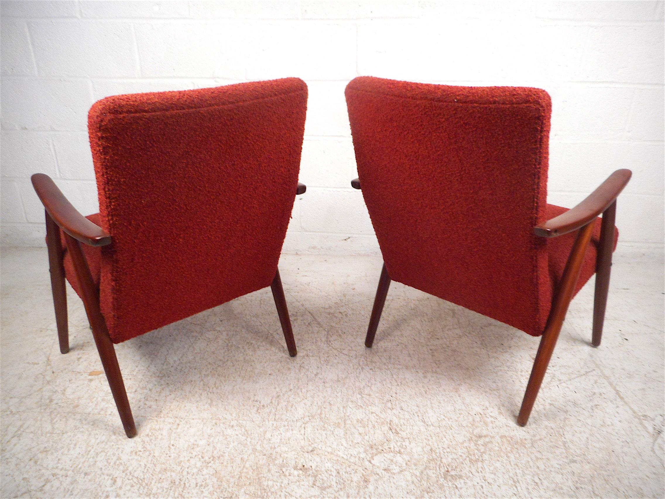 Skandinavische Moderne Sessel von Langlo's Fabrikker, ein Paar (Norwegisch)