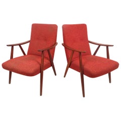 Scandinavian Modern Armchairs by Langlo's Fabrikker, a Pair at 1stDibs |  scandinavian armchairs