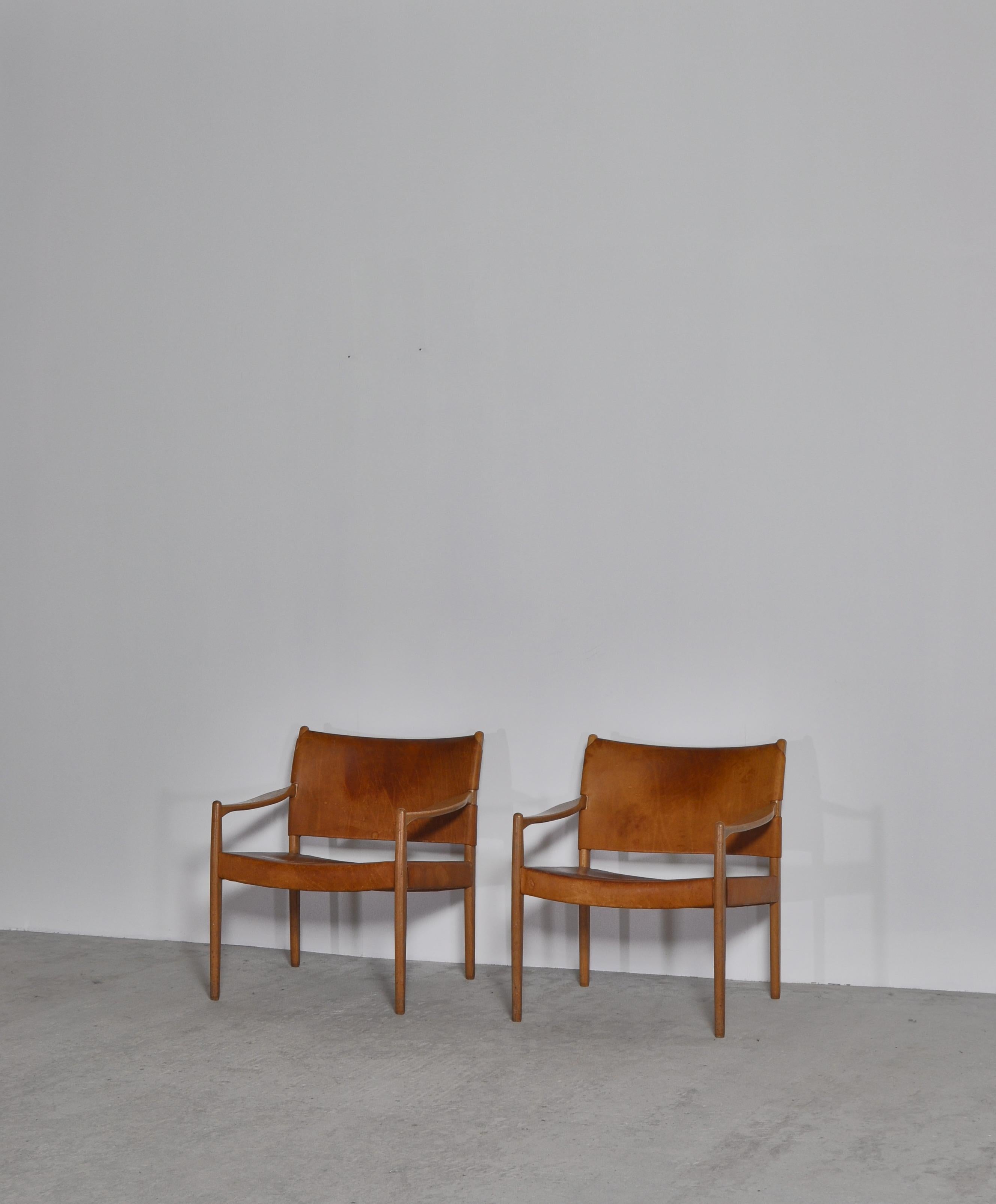 Mid-20th Century Scandinavian Modern Armchairs 