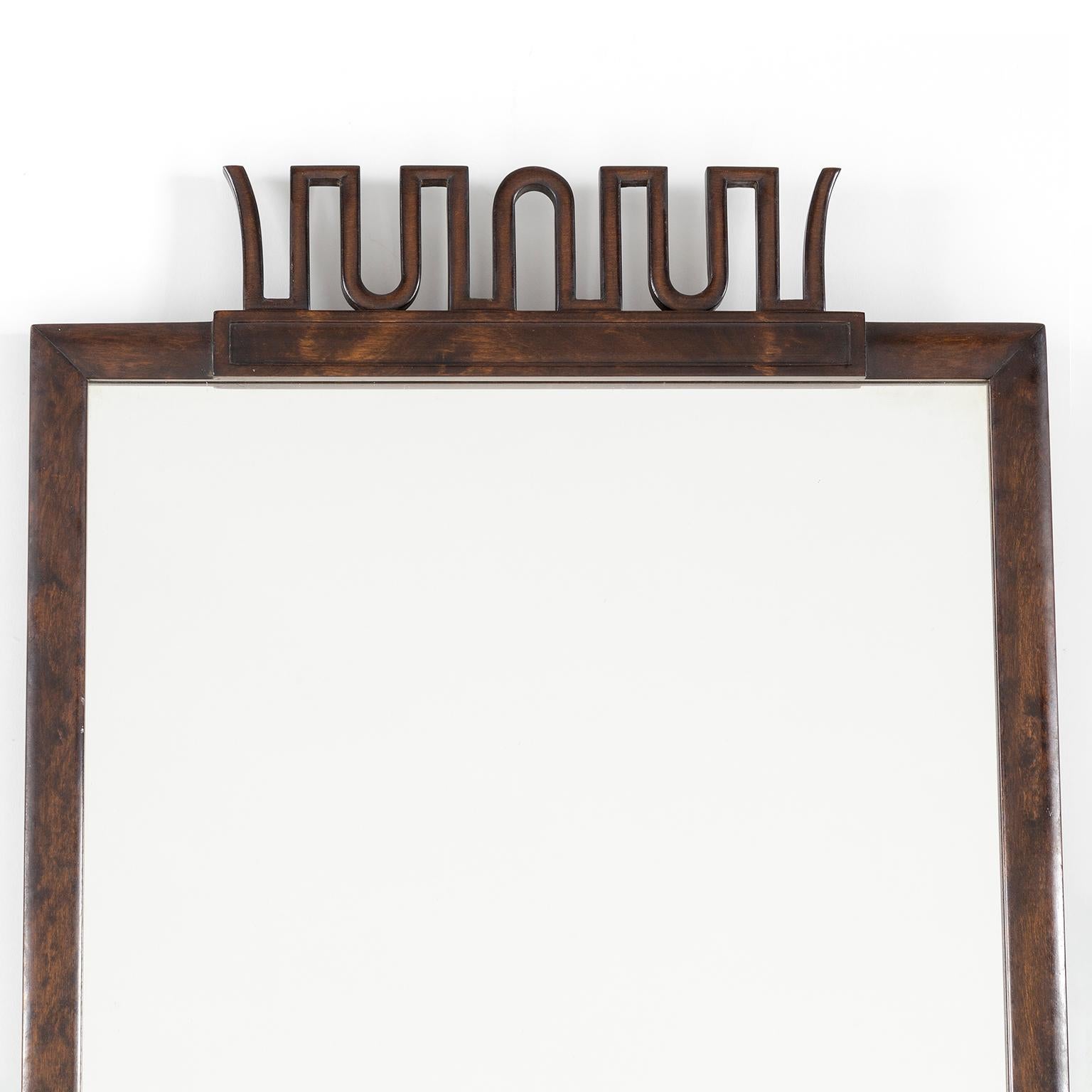 Swedish Scandinavian Modern, Art Deco Mirror by Axel Einar Hjorth for NK, Stockholm