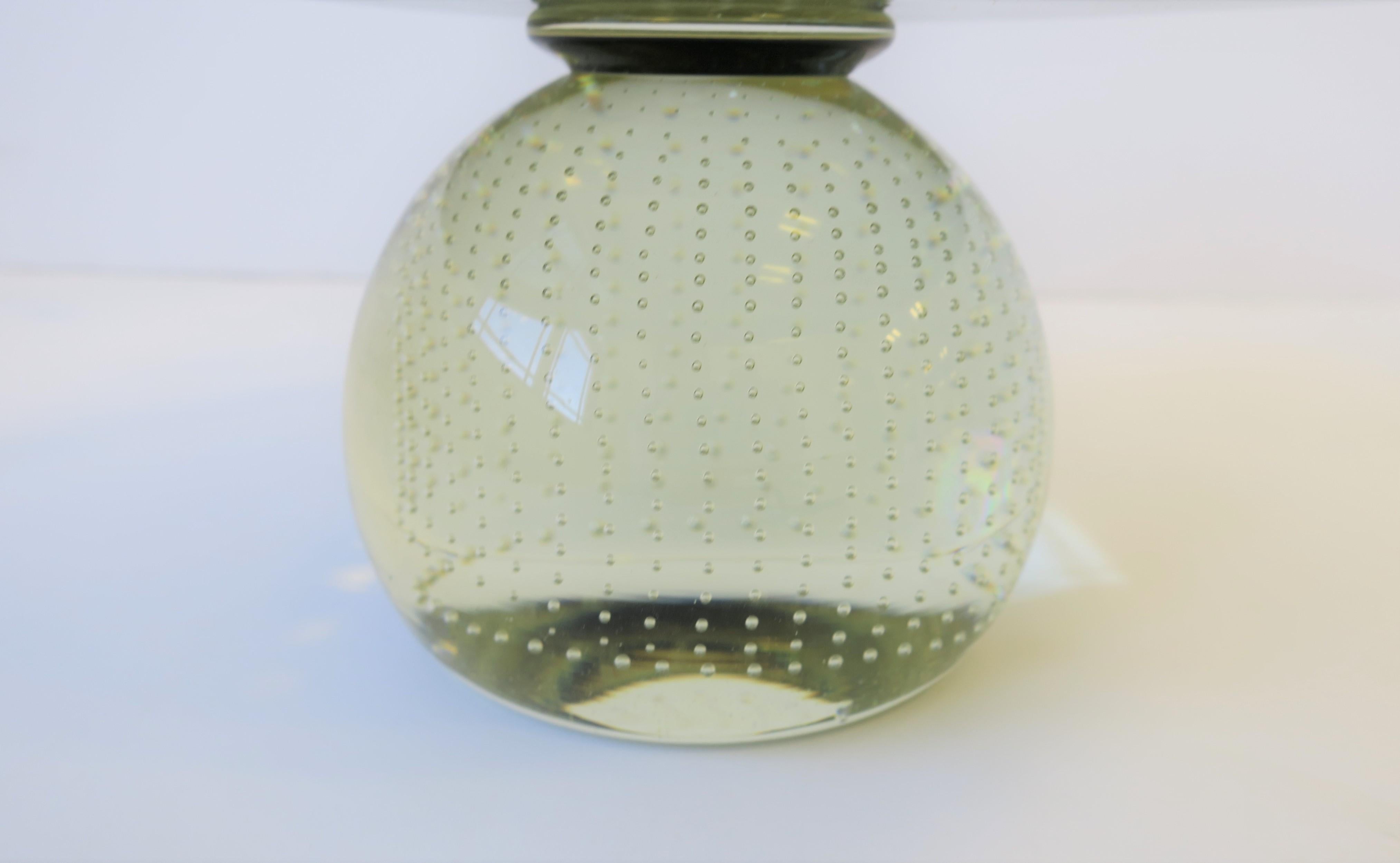 Scandinavian Modern Art Glass Tazza or Compote After Holmegaard For Sale 6