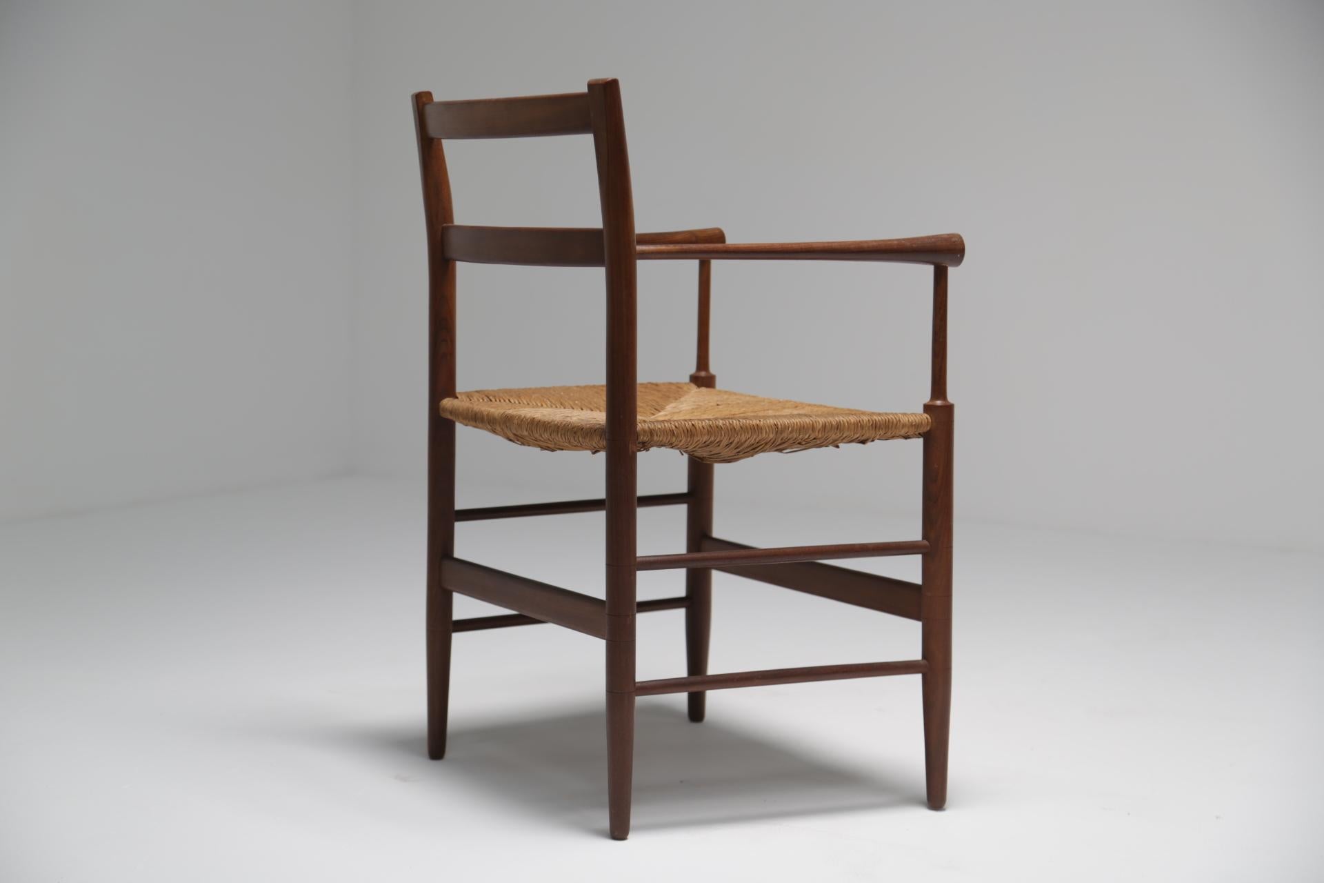 Scandinavian Modern Scandinavian modern arts and crafts Sussex style teak armchair. For Sale