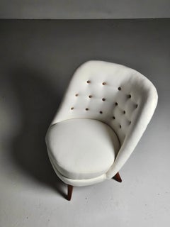 Scandinavian modern asymmetrical lounge chair by Arne Norell, Sweden, 1950s