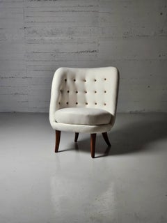 Scandinavian modern asymmetrical lounge chair by Arne Norell, Sweden, 1950s