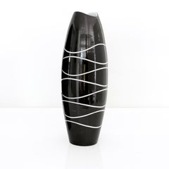 Jarrón moderno escandinavo "Atoll" de Hjördis Oldfors, Upsala Ekeby Suecia