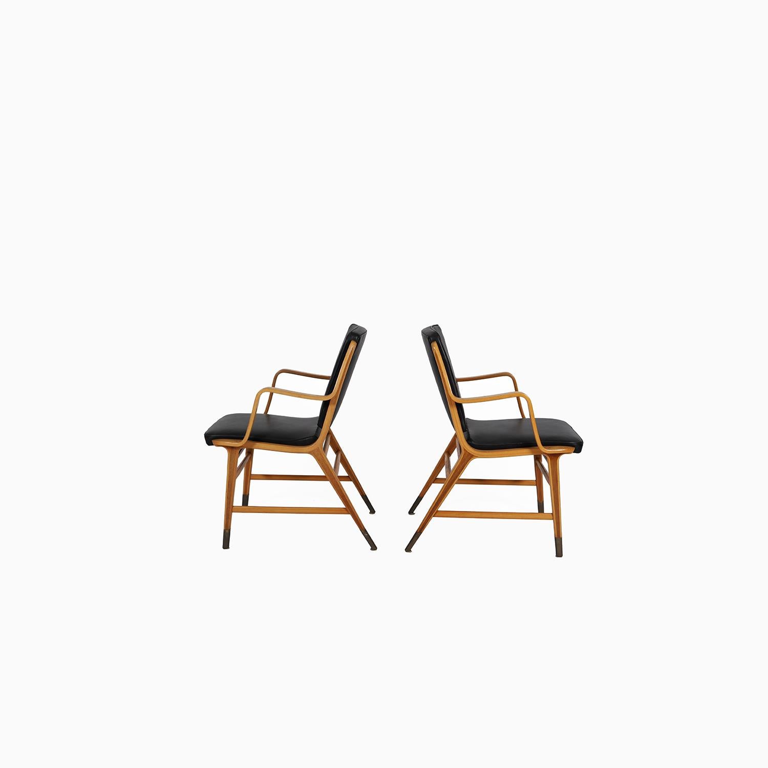 Sillas AX escandinavas de Hvidt & Molgaard Lacado en venta