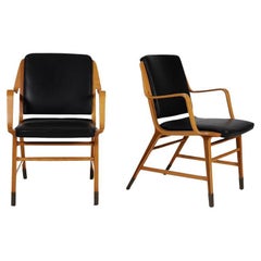 Scandinavian Modern AX Lounge Chairs by Hvidt & Molgaard