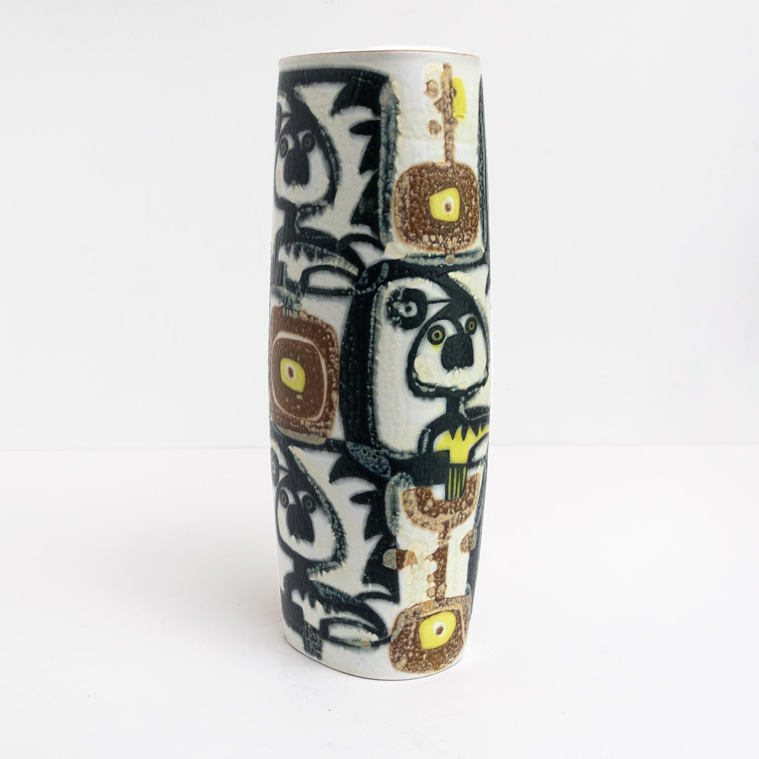 Scandinavian Modern Baca Fajance Series Vase by Johanne Gerber, Royal Copenhagen In Good Condition In New York, NY