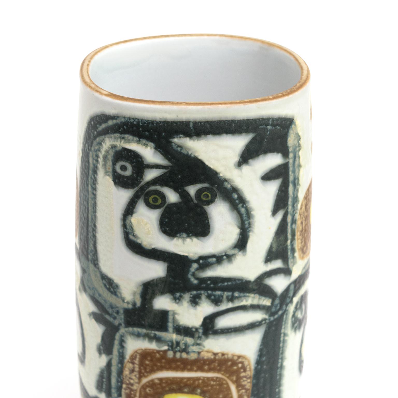 20th Century Scandinavian Modern Baca Fajance Series Vase by Johanne Gerber, Royal Copenhagen
