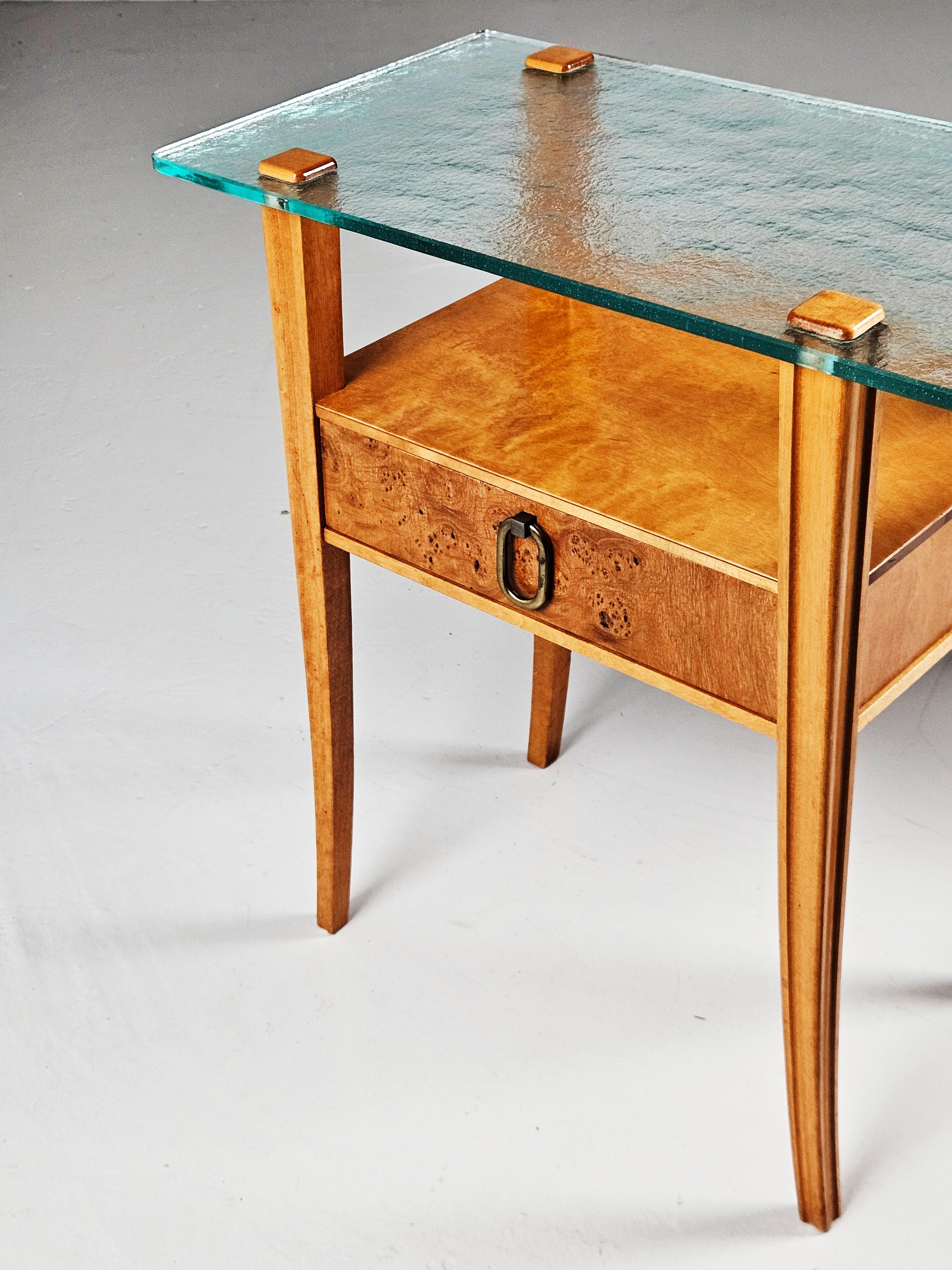 Scandinavian modern bedside tables produced by Bodafors, Sweden, 1950s For Sale 1