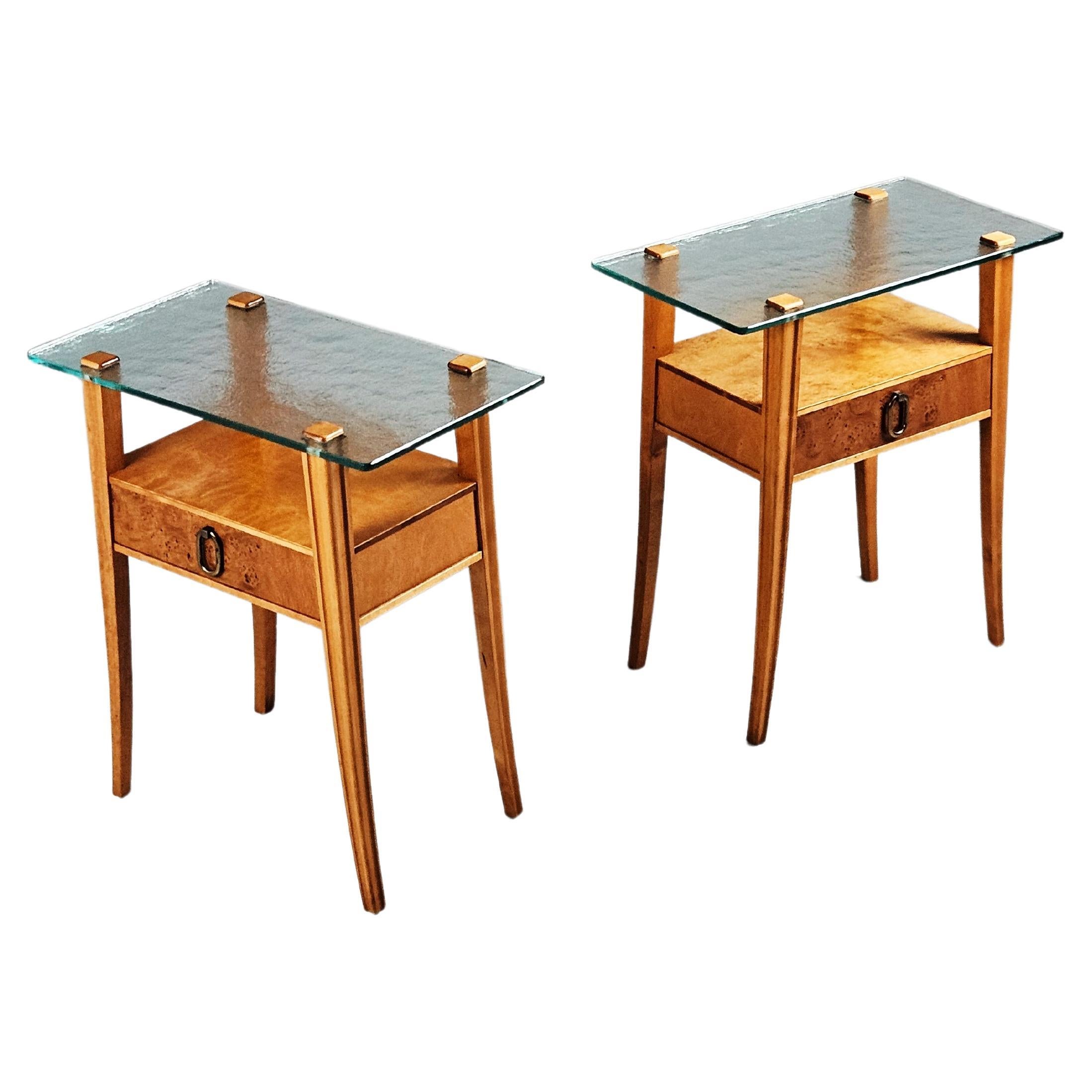 Comodini moderni scandinavi prodotti da Bodafors, Svezia, anni '50 in vendita
