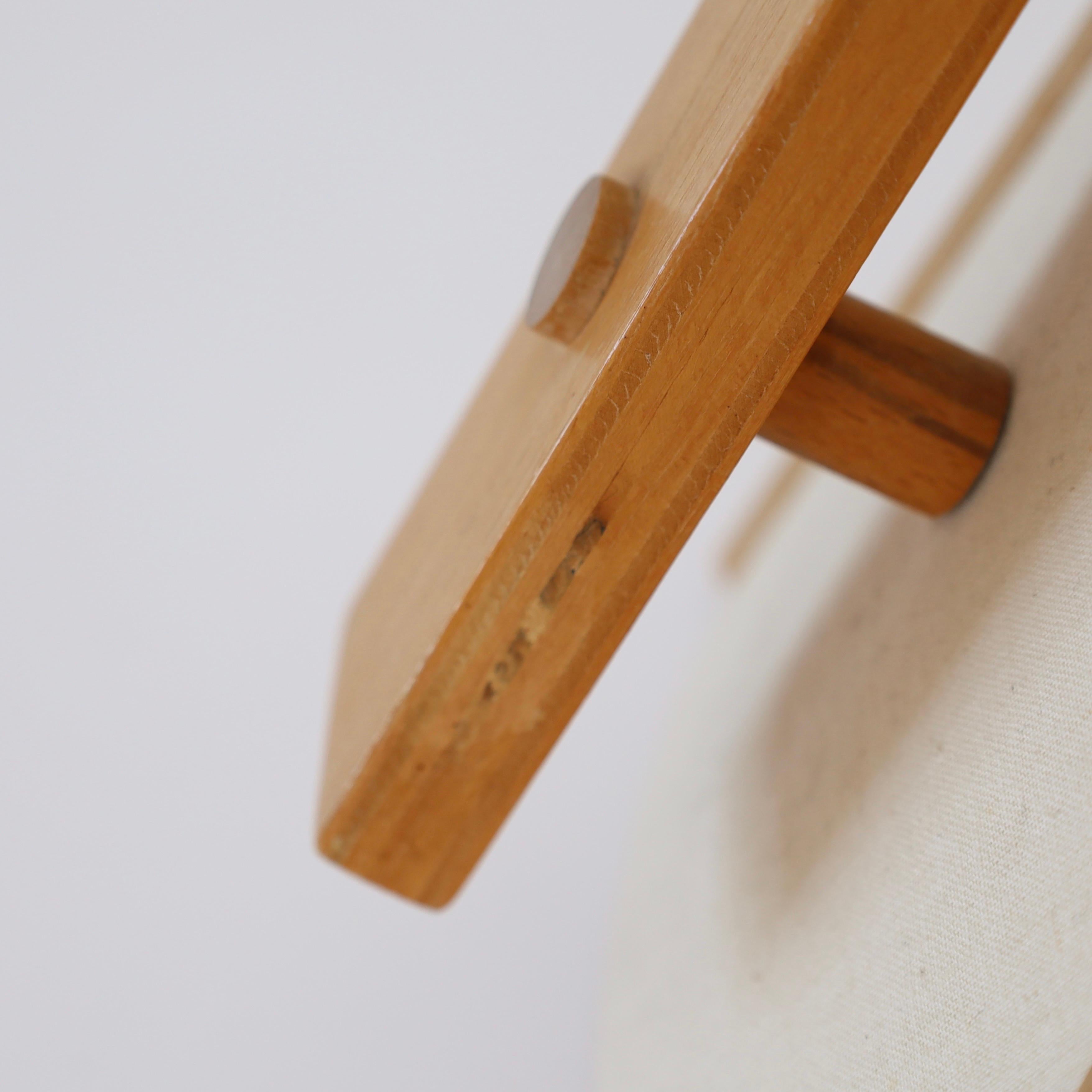 Scandinavian Modern Beech wood pendant light by Jan Wickelgren, 1970s, Sweden 5