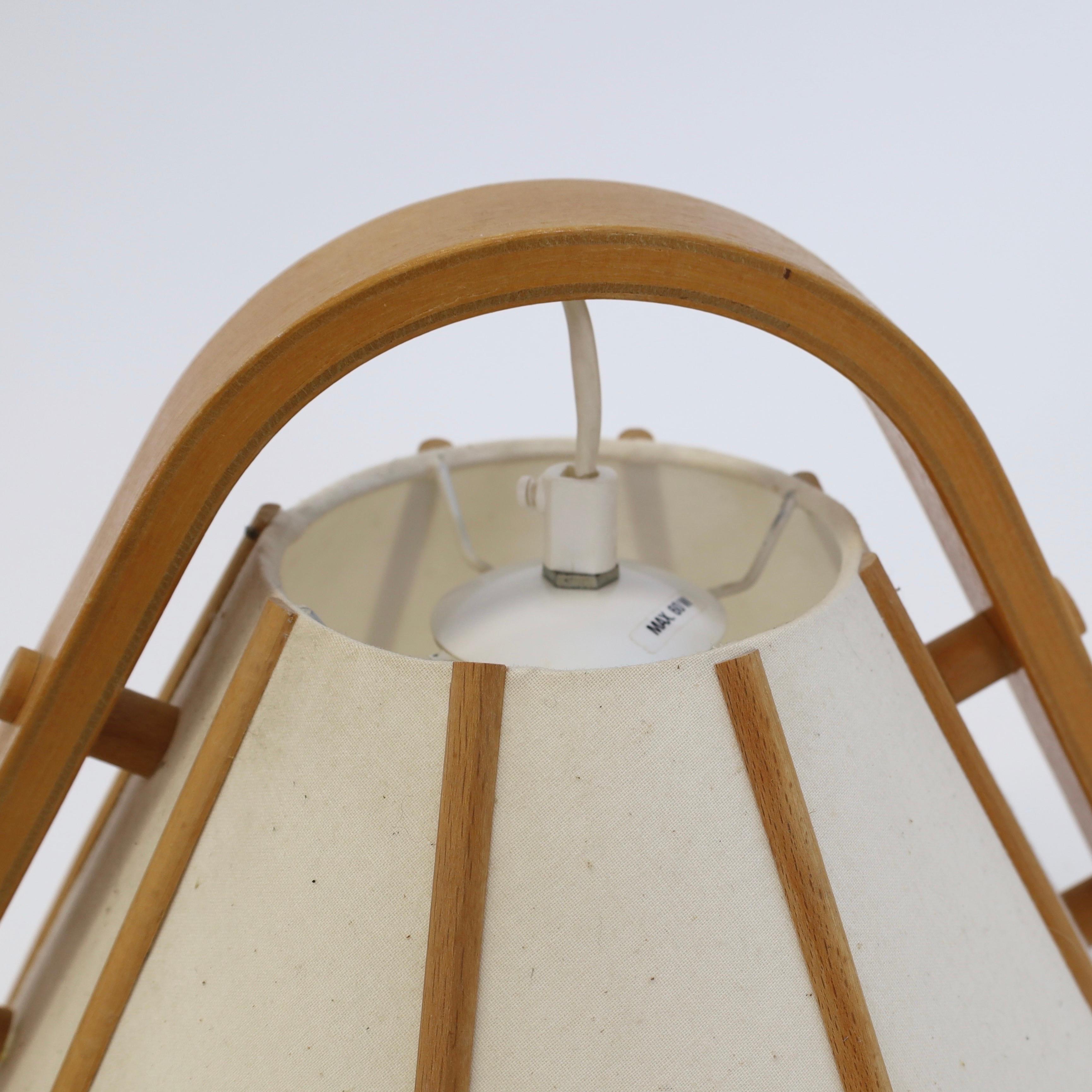 Skandinavische moderne Wandleuchte aus Buchenholz von Jan Wickelgren, 1970er Jahre, Schweden 3
