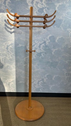 Scandinavian Modern Beechwood Coat Stand by Aksel Kjersgaard, Denmark, 1970's