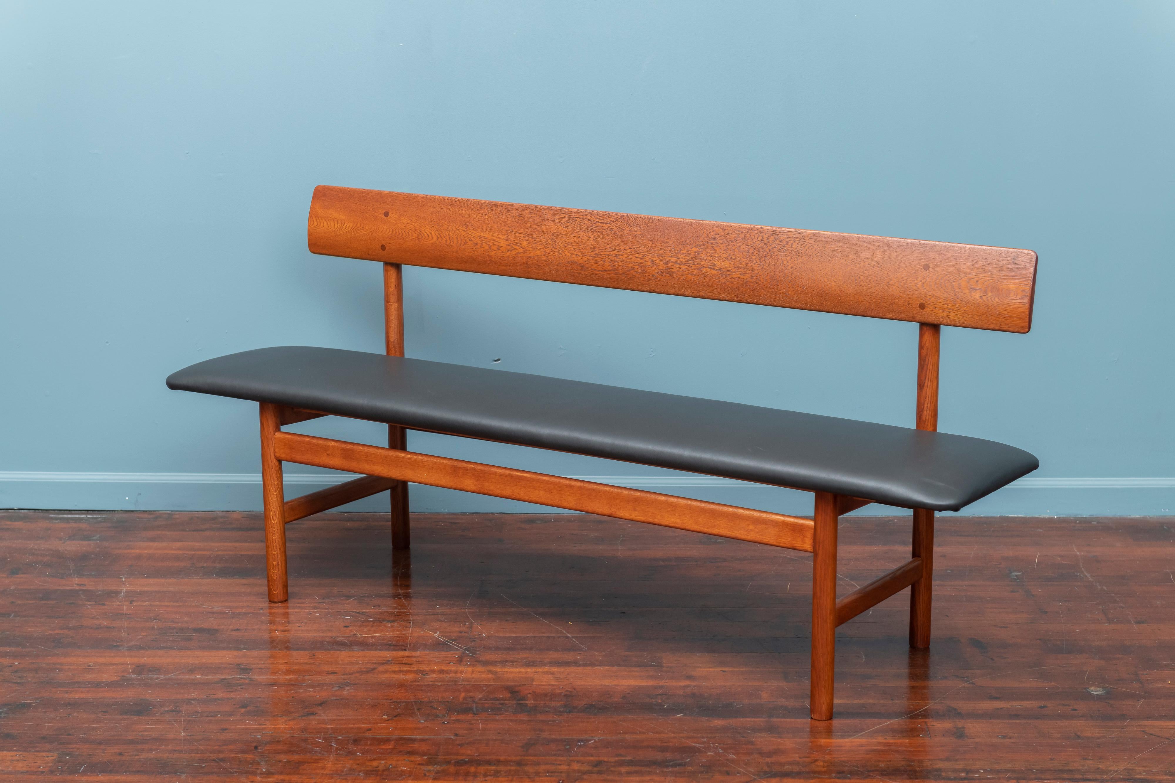 Scandinavian Modern Bench by Borge Mogensen In Good Condition In San Francisco, CA