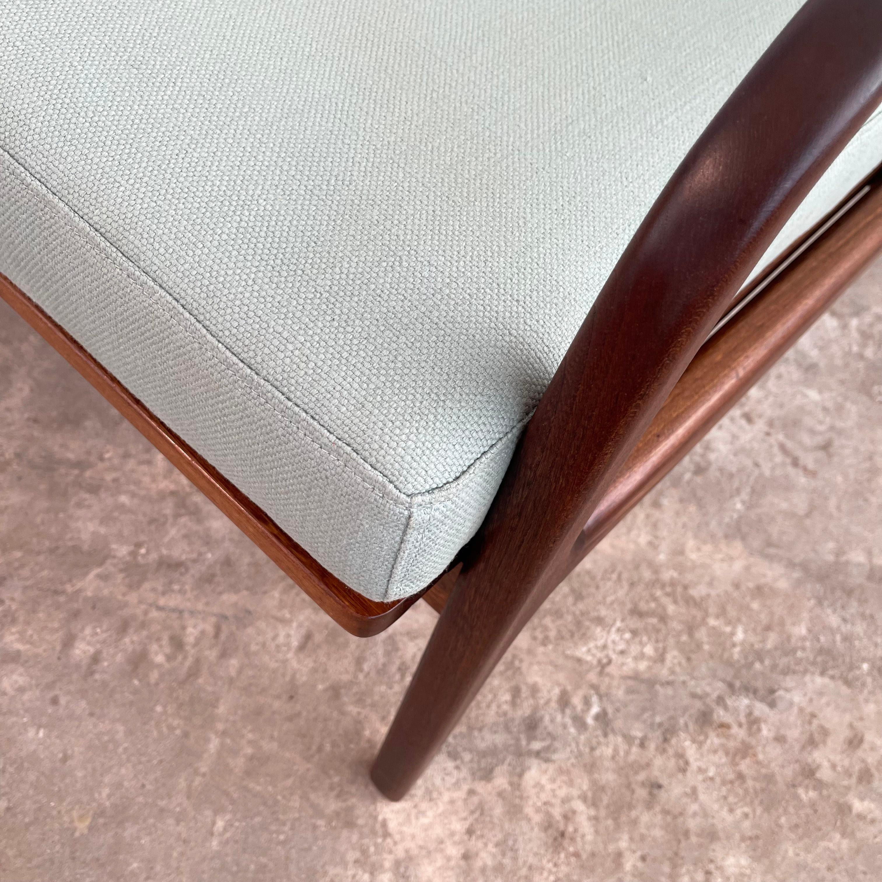Scandinavian Modern Bent Walnut Lounge Chair For Sale 5