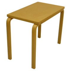 Scandinavian Modern Birch Side Table by Alvar Aalto, 2002 for Artek Finland