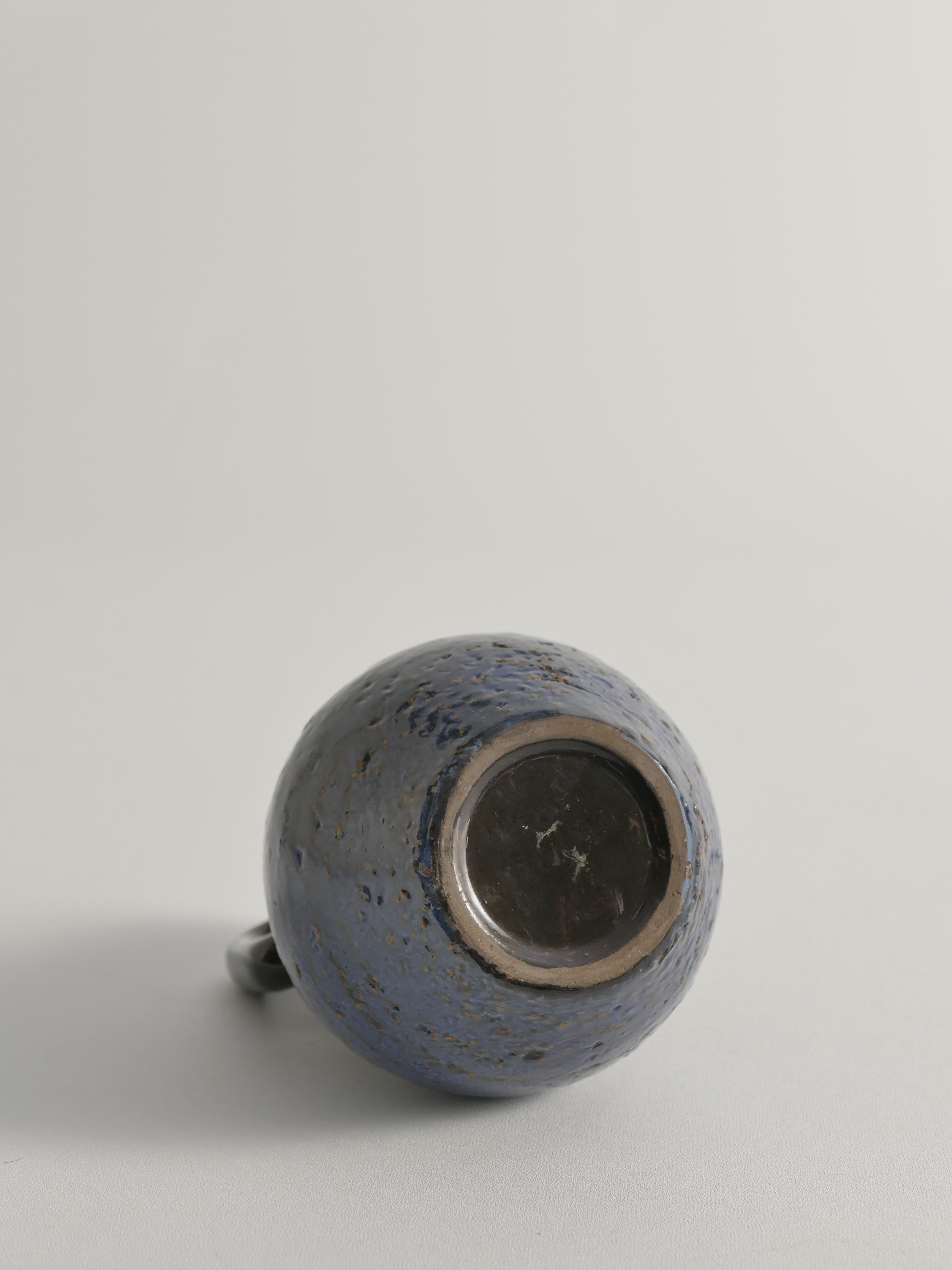 Vaso in ceramica blu The Modern Scandinavian,  Ingrid Atterberg per Upsala Ekeby, anni '60 in vendita 2