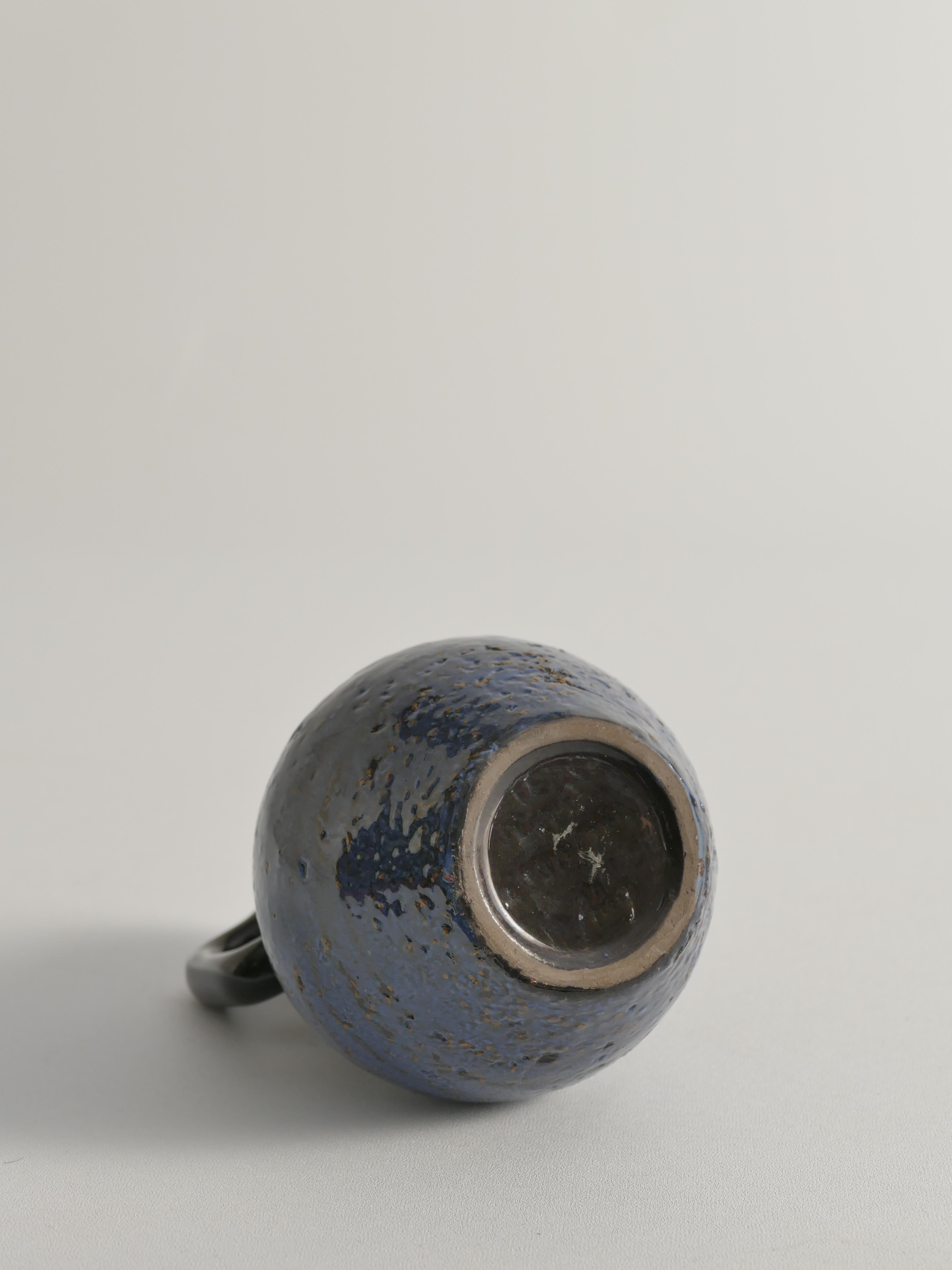 Vaso in ceramica blu The Modern Scandinavian,  Ingrid Atterberg per Upsala Ekeby, anni '60 in vendita 3